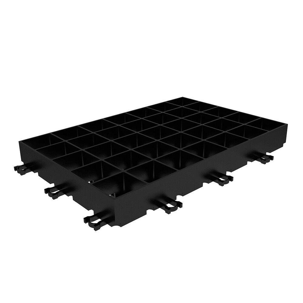 Изображение товара Газонная решетка Gidrolica Eco Super черная D400 600х400х64 мм