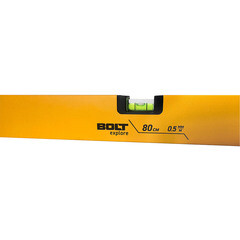 Уровень пузырьковый Bolt eXplore 80 см 3 глазка коробчатый - фото 3