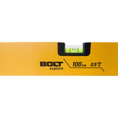 Уровень пузырьковый Bolt eXplore 100 см 3 глазка коробчатый - фото 4