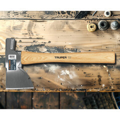 Топор хозяйственный кованый Truper (14952) деревянная рукоятка 360 мм 0,9 кг с бойком - фото 2