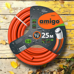 Шланг поливочный 1/2 25 м пятислойный Amigo ПВХ (77017) - фото 3