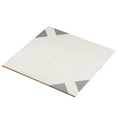 Керамогранит NewTrend Creta Flori Blanco бежевый матовый 410х410х8 мм (11 шт.=1,85 кв.м) - фото 3