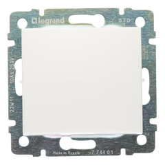 Выключатель Legrand Valena одноклавишный встраиваемый белый (694260) - фото 1