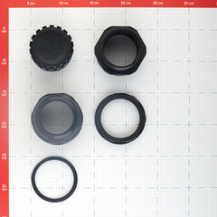 Кабельный ввод EKF PROxima MG63 диаметром 40-52 мм IP68 пластиковый черный (4 шт.) (plc-mg-63) - фото 2