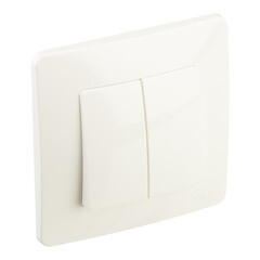 Выключатель Systeme Electric Blanca двухклавишный встраиваемый молочный (BLNVS010502) - фото 4