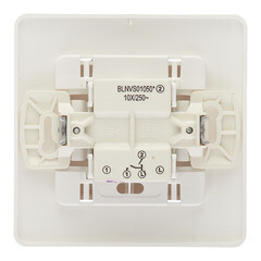 Выключатель Systeme Electric Blanca двухклавишный встраиваемый молочный (BLNVS010502) - фото 2