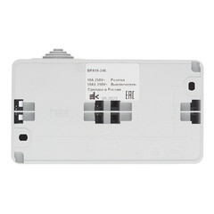 Блок переключатель и розетка Systeme Electric Этюд одноклавишный накладной серый (BPA16-246C) - фото 5