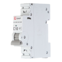Автоматический выключатель модульный EKF PROxima ВА 47-63N 1P 10А тип C 6 кА 230 В (M636110C) - фото 3