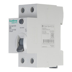 УЗО Systeme Electric City9 Set ВДТ 40А 2P тип AC 30 мА 6 кА (C9R36240) - фото 3