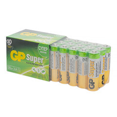 Батарейка GP Batteries Super (GP 15A-2CRVS30) АА пальчиковая LR6 1,5 В (30 шт.)