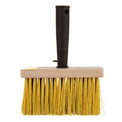 Кисть макловица искусственная щетина пластиковая ручка 150х70 мм для обойного клея и грунтов на водной основе - фото 3