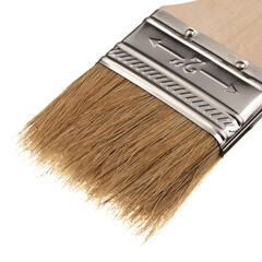 Кисть плоская натуральная щетина деревянная ручка 50х8 мм для эмалей и лаков на алкидной основе - фото 4