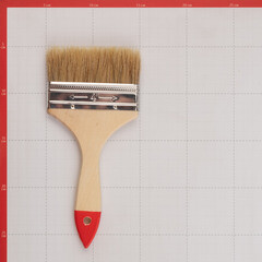 Кисть плоская натуральная щетина деревянная ручка 100х8 мм для эмалей и лаков на алкидной основе - фото 5