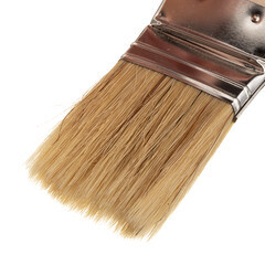 Кисть радиаторная натуральная щетина деревянная ручка 50х10 мм для эмалей и лаков на алкидной основе - фото 4