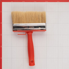 Кисть макловица натуральная щетина пластиковая ручка 140х40 мм для ЛКМ на алкидной основе - фото 4