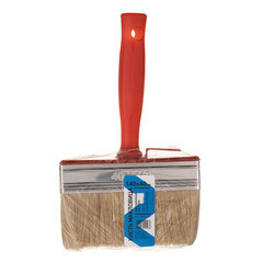 Кисть макловица смешанная щетина пластиковая ручка 140х40 мм для ЛКМ на водной основе и клея - фото 2