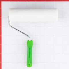 Валик поролон 250 мм d70 мм для водной основы с ручкой Wenzo - фото 2