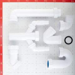 Сифон для раковины и мойки McAlpine 1 1/2х40 мм со смещением без выпуска с отводом (MRSK7-5571) - фото 2