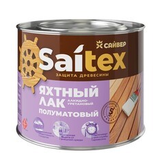 Лак алкидно-уретановый яхтный Saitex бесцветный 1,9 л полуматовый