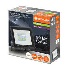 Прожектор светодиодный Ledvance Eco Class FL G2 4000К 20 Вт IP65 черный - фото 6