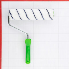 Валик полиакрил 250 мм d48 мм ворс 8 мм для водной основы с ручкой Wenzo Parma - фото 2