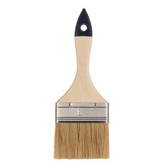 Кисть плоская смешанная щетина деревянная ручка 75х12 мм для красок и антисептиков на водной основе - фото 5