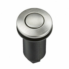 Пневмокнопка для измельчителя пищевых отходов Bone Crusher металл хром (Long Air switch (brusshed)) - фото 2