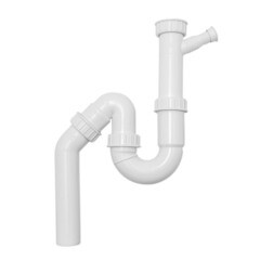 Сифон для раковины и мойки Lb-Plast 1 1/2х40/50 мм без выпуска с соединением 40 мм (211-AL-ST-LB) - фото 5