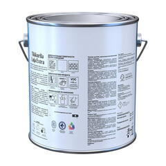 Краска моющаяся Tikkurila/Tikkivala Luja Extra матовая база А белая 2,7 л - фото 3