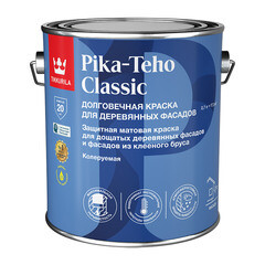 Изображение товара Краска фасадная по дереву Tikkurila/Tikkivala Pika-Teho Classic водно-дисперсионная база A белая 2,7 л