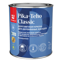 Изображение товара Краска фасадная по дереву Tikkurila/Tikkivala Pika-Teho Classic водно-дисперсионная база A белая 0,9 л