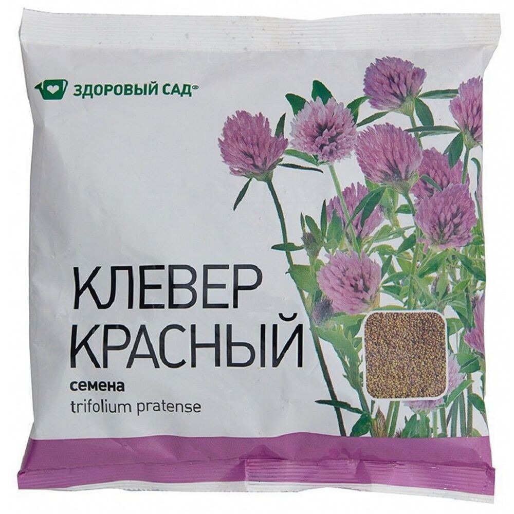 Изображение товара Семена газонной травы Клевер красный Здоровый сад 0,5 кг