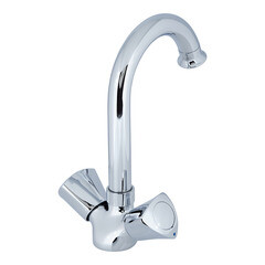 Смеситель для раковины Tokito Edo хром двухвентильный с поворотным изливом (TOK-EDO-1011) - фото 15