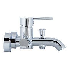 Смеситель для ванны Damixa Scandinavian Pure хром однорычажный с коротким изливом без лейки (361000000) - фото 9