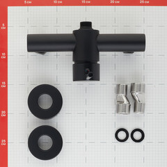 Смеситель для душа без излива Damixa Scandinavian Pure черный без лейки однорычажный (362000300) - фото 5