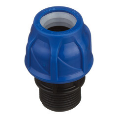 Муфта ПНД Tebo компрессионная переходная 20х3/4 НР(ш) - фото 1