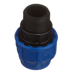 Муфта ПНД Tebo компрессионная переходная 20х3/4 НР(ш) - фото 2