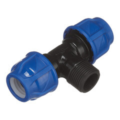 Тройник ПНД Tebo компрессионный переходной 20х20х3/4 НР(ш) - фото 4