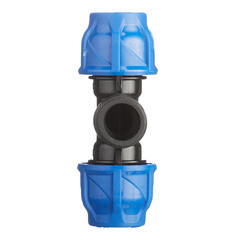 Тройник ПНД Tebo компрессионный переходной 20х20х3/4 НР(ш) - фото 3