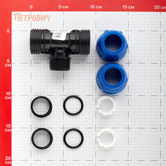 Тройник ПНД Tebo компрессионный переходной 25х25х1 НР(ш) - фото 2