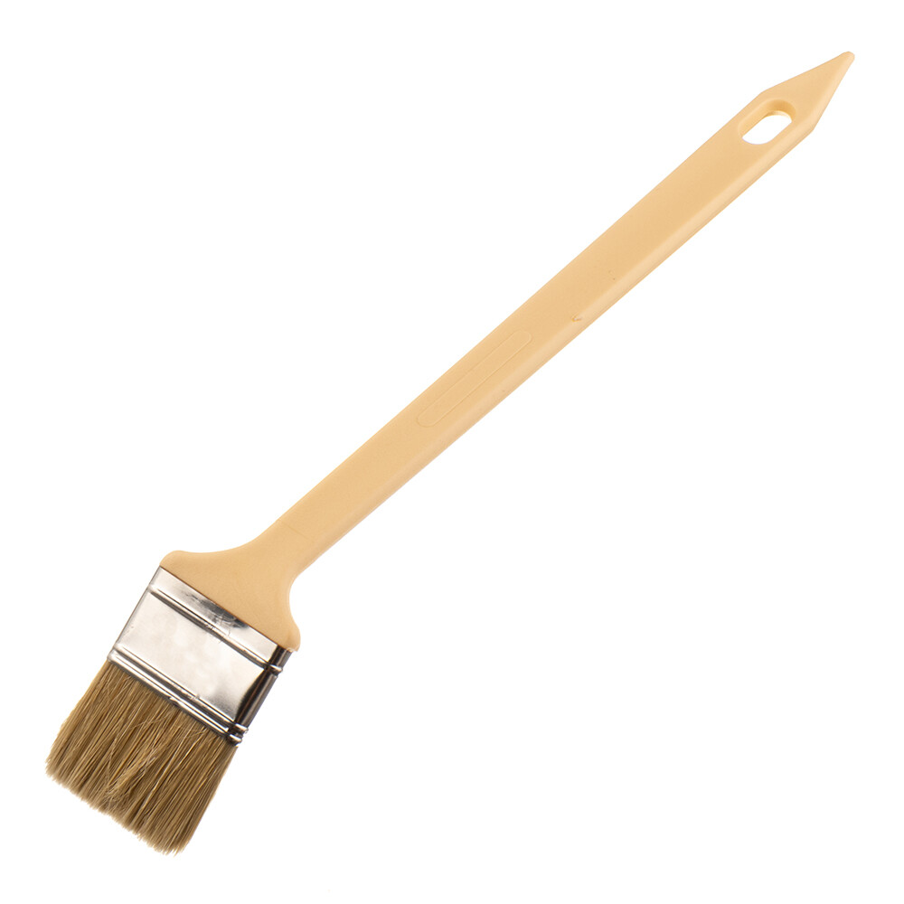 Изображение товара Кисть радиаторная натуральная щетина пластиковая ручка Beorol 50х9 мм для эмалей и лаков на алкидной основе