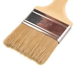 Кисть радиаторная натуральная щетина пластиковая ручка Beorol 63х9 мм для эмалей и лаков на алкидной основе - фото 4