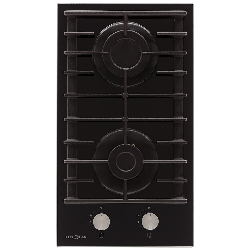 Варочная панель газовая Krona Hagel 30 BL 2 конфорки черная