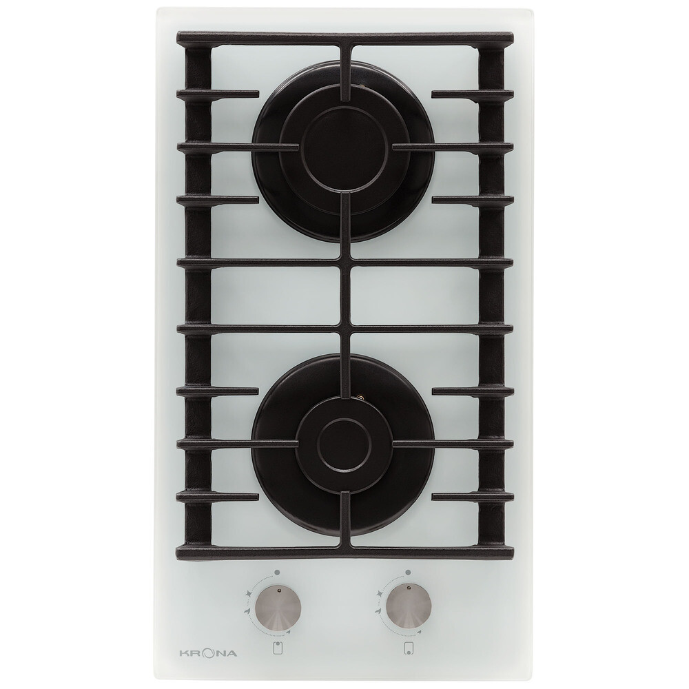 Варочная панель газовая Krona Hagel 30 WH 2 конфорки белая