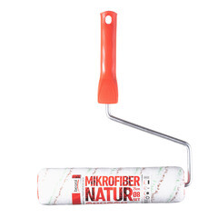 Валик микрофибра 250 мм d45 мм ворс 11 мм для водной основы с ручкой Beorol Natur - фото 2