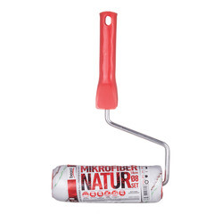 Валик микрофибра 180 мм d45 мм ворс 11 мм для водной основы с ручкой Beorol Natur - фото 2