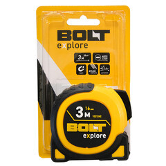 Рулетка Bolt eXplore с автостопом магнитная 3 м x 16 мм - фото 3