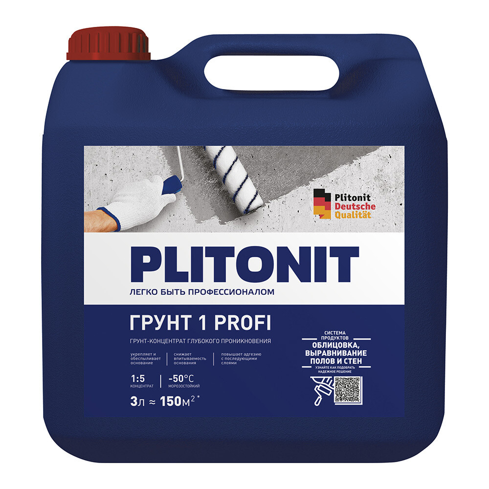 Изображение товара Грунт Plitonit 1/ 1 Profi 3 л концентрат 1:5