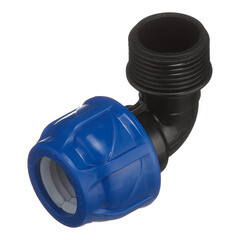 Угол ПНД Tebo компрессионный переходной 25х1 НР(ш) - фото 1