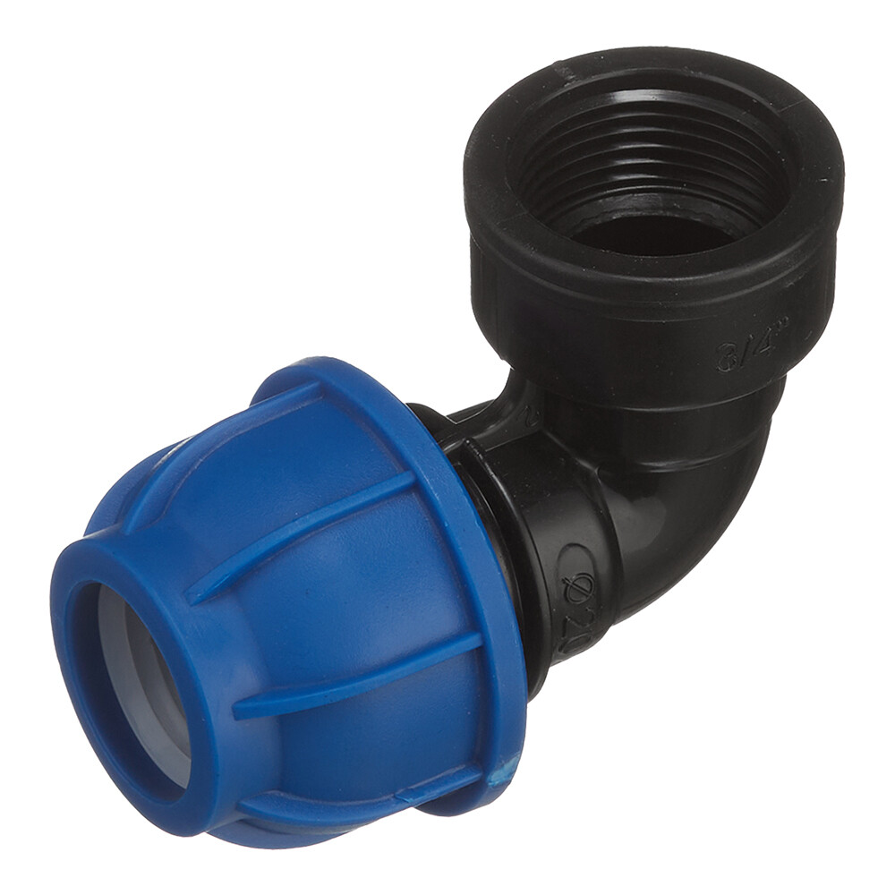 Угол ПНД Tebo компрессионный переходной 20х3/4 ВР(г)